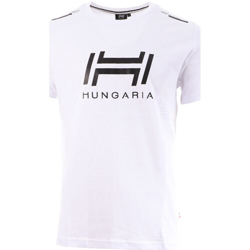 Kleidung Herren T-Shirts & Poloshirts Hungaria 718720-60 Weiss