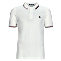 Kleidung Herren Polohemden Fred Perry TWIN TIPPED FRED PERRY SHIRT Weiss