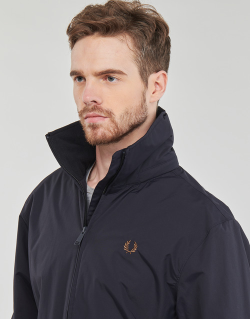 Fred Perry PATCH POCKET ZIP THROUGH JKT Marine