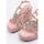 Schuhe Damen Leinen-Pantoletten mit gefloch ALMA EN PENA 513 Rosa