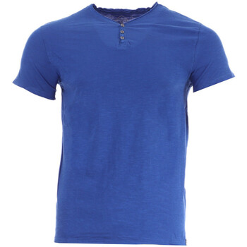 Kleidung Herren T-Shirts La Maison Blaggio MB-MATTEW Blau