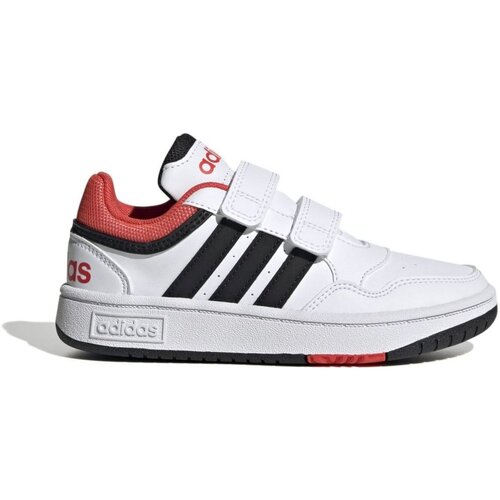 Schuhe Jungen Sneaker adidas Originals Low HOOPS 3.0 CF C,FTWWHT/CBLACK/B H03863/000 Weiss