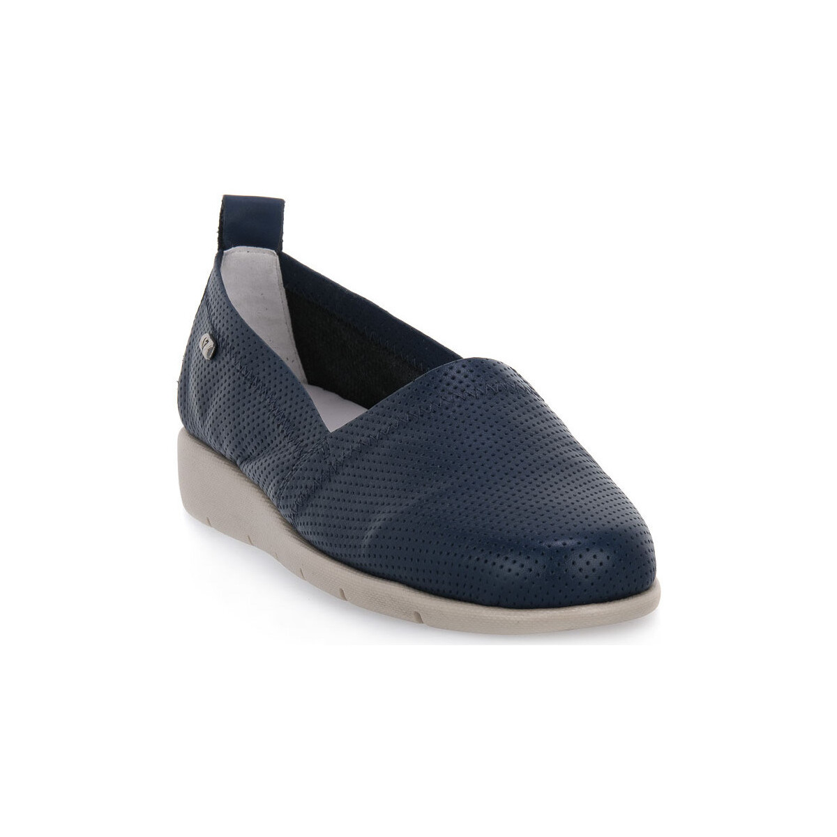 Schuhe Damen Slipper Valleverde BLU NAPPA Blau