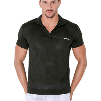 Kleidung Herren T-Shirts & Poloshirts Code 22 Polo-Shirt Vivid Code22 Schwarz