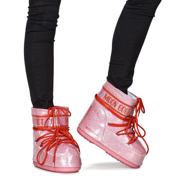 Moon Boot MB ICON LOW GLITTER Rosa / Rot