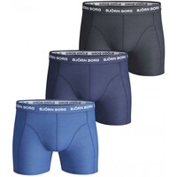 Unterwäsche Herren Boxer Björn Borg 3-Pack Boxers Solids Blue Mix Blau