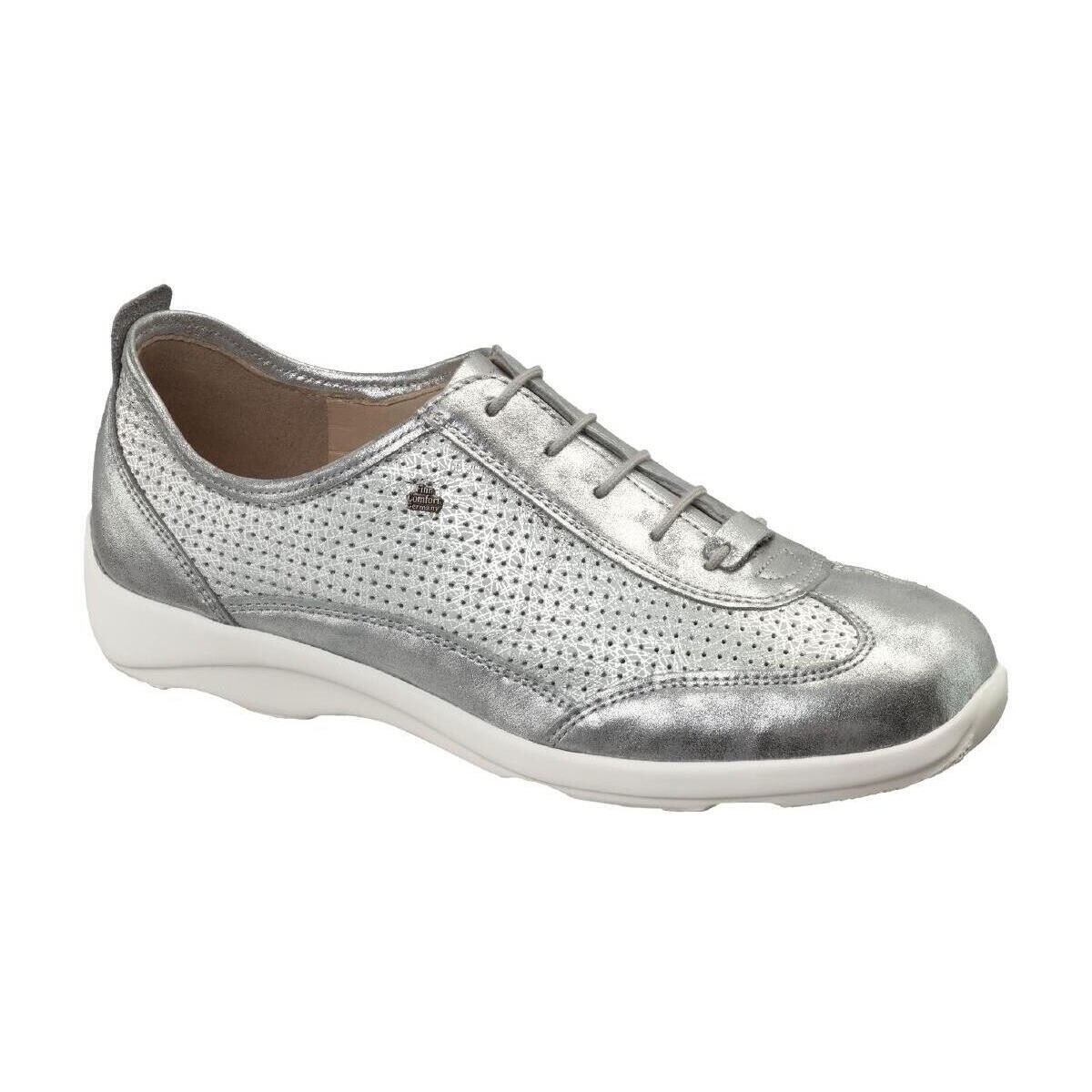 Schuhe Damen Sneaker Low Finn Comfort 2428902144 Silbern