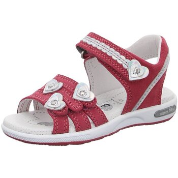 Schuhe Mädchen Sandalen / Sandaletten Superfit Schuhe Sandale Leder \ EMILY 1-006133-5500 Rot
