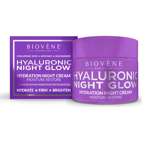 Beauty gezielte Gesichtspflege Biovène Hyaluronic Night Glow Hydration Night Cream Moisture Restore 