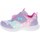 Schuhe Kinder Sneaker Low Skechers Slights Glimmer Kicks Skech Pets Violett, Türkisfarbig