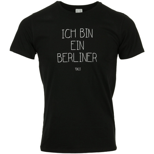 Kleidung Herren T-Shirts Civissum Ich Bin Ein Berliner Tee Schwarz