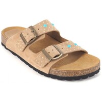 Schuhe Damen Sneaker Taji Arena Sandale aus verziertem Wildleder Beige