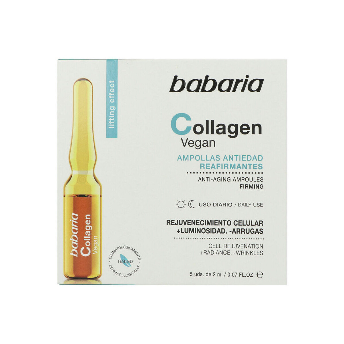 Beauty gezielte Gesichtspflege Babaria Vegan Collagen Intensiv Straffende Ampullen 5 X 