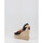 Schuhe Damen Leinen-Pantoletten mit gefloch Macarena ALBA128 Schwarz