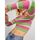 Kleidung Damen Pullover Jjxx 12243660 VITTORIA-WHITE CARMINE/GREEN multicolore