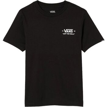 Kleidung Kinder T-Shirts & Poloshirts Vans VN00054HBLK1-BLACK Schwarz