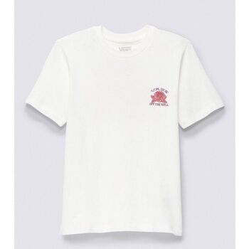 Kleidung Mädchen T-Shirts & Poloshirts Vans VN00041EFS81-WHITE Weiss