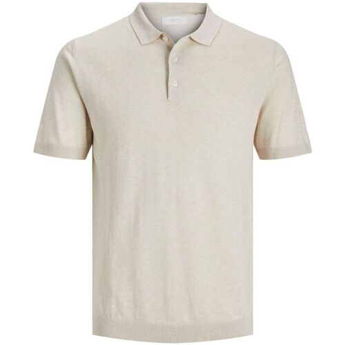 Kleidung Herren T-Shirts & Poloshirts Jack & Jones 12229007 IGOR-OATMEAL Beige