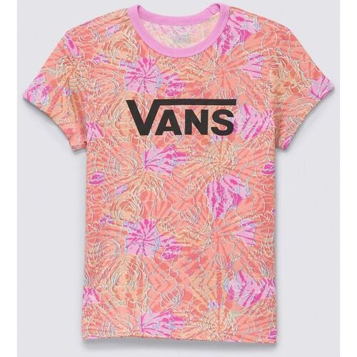 Kleidung Mädchen T-Shirts & Poloshirts Vans VN00040UBLH1-ROSE Rosa