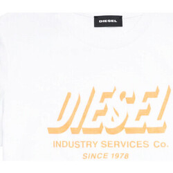 Kleidung Jungen T-Shirts & Poloshirts Diesel J00292-0GRAM Weiss