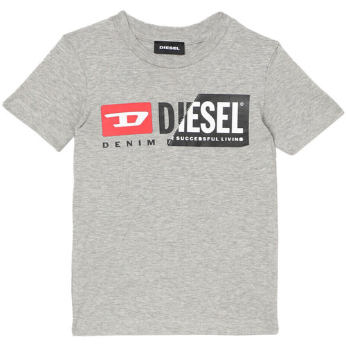 Kleidung Jungen T-Shirts & Poloshirts Diesel 00K28N-00YI9 Grau