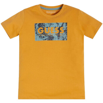 Kleidung Jungen T-Shirts & Poloshirts Guess G-L3GI08K8HM0 Gelb