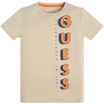 Kleidung Jungen T-Shirts & Poloshirts Guess G-L3GI00K8HM0 Beige