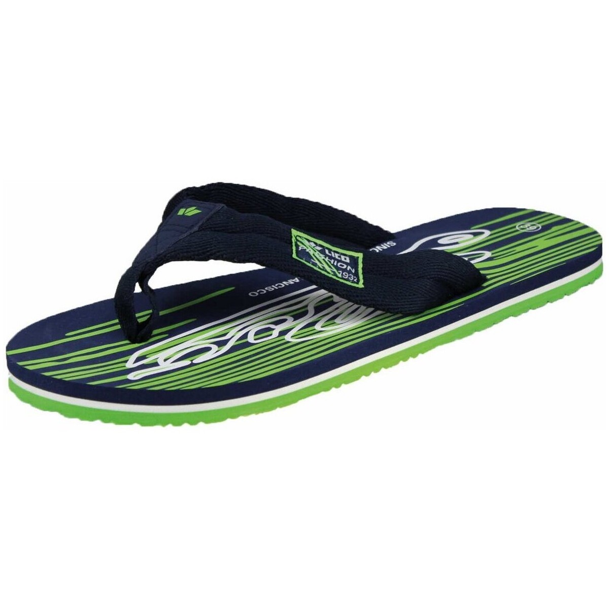 Schuhe Jungen Sandalen / Sandaletten Lico Schuhe marine-grün-weiß 430087 Seram L Blau
