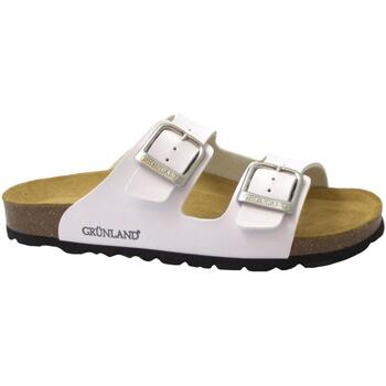 Schuhe Damen Pantoffel Grunland GRU-CCC-CB9952-BI Weiss