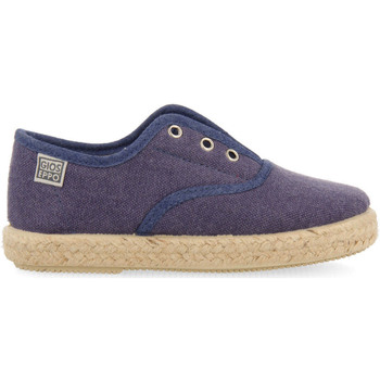 Schuhe Leinen-Pantoletten mit gefloch Gioseppo farges Blau