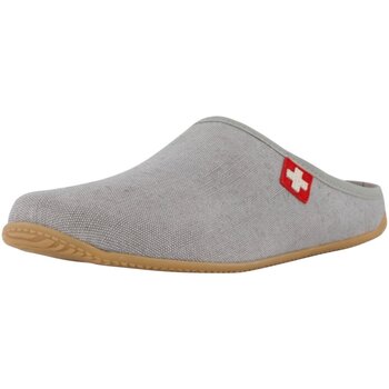 Schuhe Damen Hausschuhe Kitzbuehel Schweizer Kreuz 3726-0620 Grau