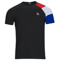 Kleidung Herren T-Shirts Le Coq Sportif BAT TEE SS N°1 Schwarz / Rot / Electro