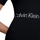 Kleidung Damen Kleider Calvin Klein Jeans Logo Tape En Jersey Milano Schwarz
