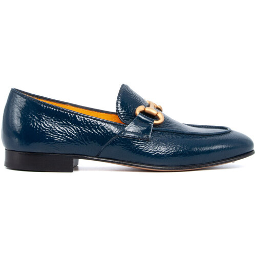 Schuhe Damen Slipper Mara Bini N125-PAT-NAPLAK-COBALTO Blau