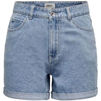 Kleidung Damen Shorts / Bermudas Only 15230571 VEGA-LIGHT BLUE DENIM Blau