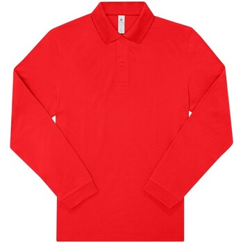 Kleidung Herren Langärmelige Polohemden B&c  Rot