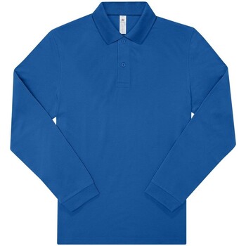 Kleidung Herren Langärmelige Polohemden B&c  Blau