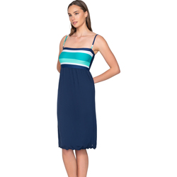 Kleidung Damen Kleider Luna Verstellbare Träger-Sommerkleid konvertierbar Rock Horizon Blau