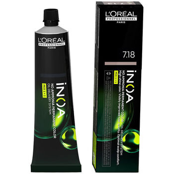 Beauty Haarfärbung L'oréal Inoa Ohne Ammoniak Permanente Farbe 7.18 60 Gr 