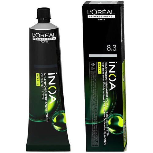 Beauty Haarfärbung L'oréal Inoa Ammoniakfreie Permanente Farbe 8.3 60 Gr 