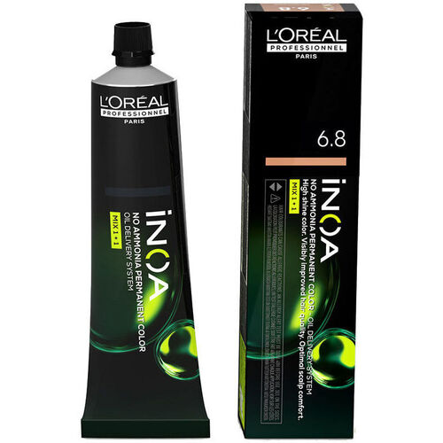 Beauty Haarfärbung L'oréal Inoa Permanente Farbe Ohne Ammoniak 6.8 60 Gr 