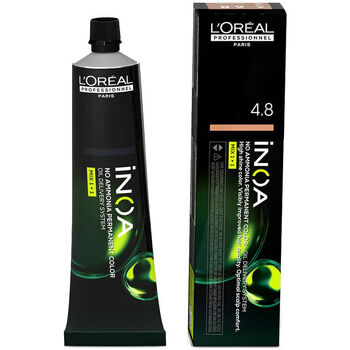 Beauty Haarfärbung L'oréal Inoa Ammoniakfreie Permanente Farbe 4.8 60 Gr 