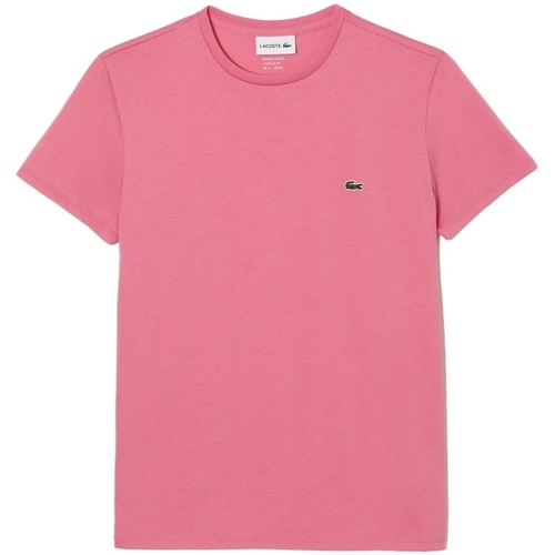 Kleidung Herren T-Shirts & Poloshirts Lacoste Pima Cotton T-Shirt - Rose Rosa