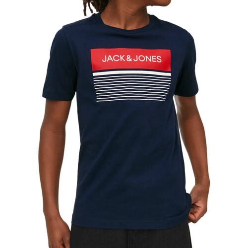 Kleidung Jungen T-Shirts & Poloshirts Jack & Jones 12224231 Blau
