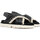 Schuhe Damen Sandalen / Sandaletten Mou SW461004C-NEW-BIO03-CRISS-CROSS-UPPER-BKWH Schwarz