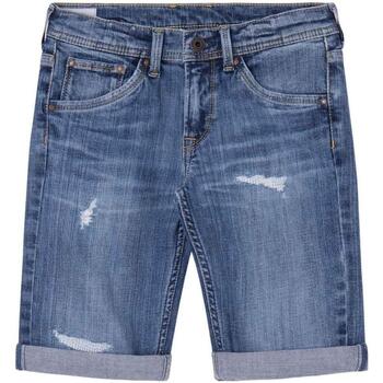 Kleidung Jungen Shorts / Bermudas Pepe jeans  Blau