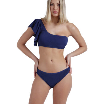 Kleidung Damen Bikini Admas Zweiteiliges asymmetrisches vorgeformtes Bikini-Set mit Blau
