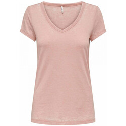 Kleidung Damen T-Shirts & Poloshirts Only 15292468 Rosa
