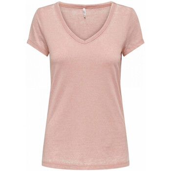 Kleidung Damen T-Shirts & Poloshirts Only 15292468 Rosa