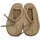 Schuhe Damen Leinen-Pantoletten mit gefloch Arcopedico 1251-BEIGE Beige